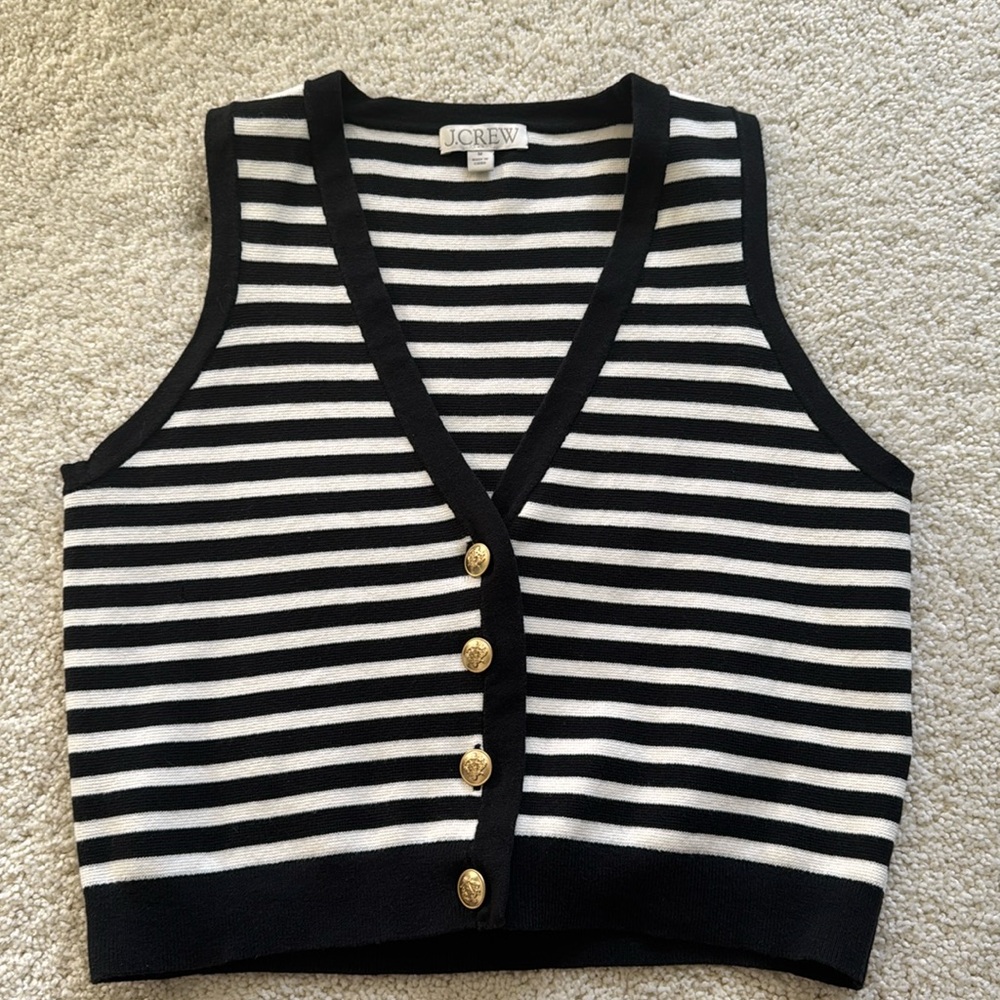 J.Crew Striped Sweater Vest!